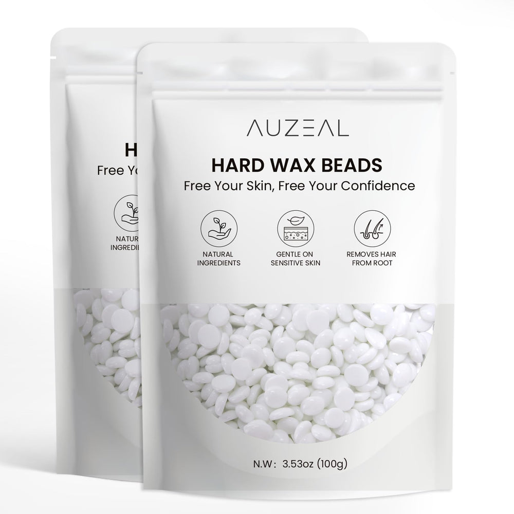 AUZEAL front packaging showing 200g bead jar and benefits