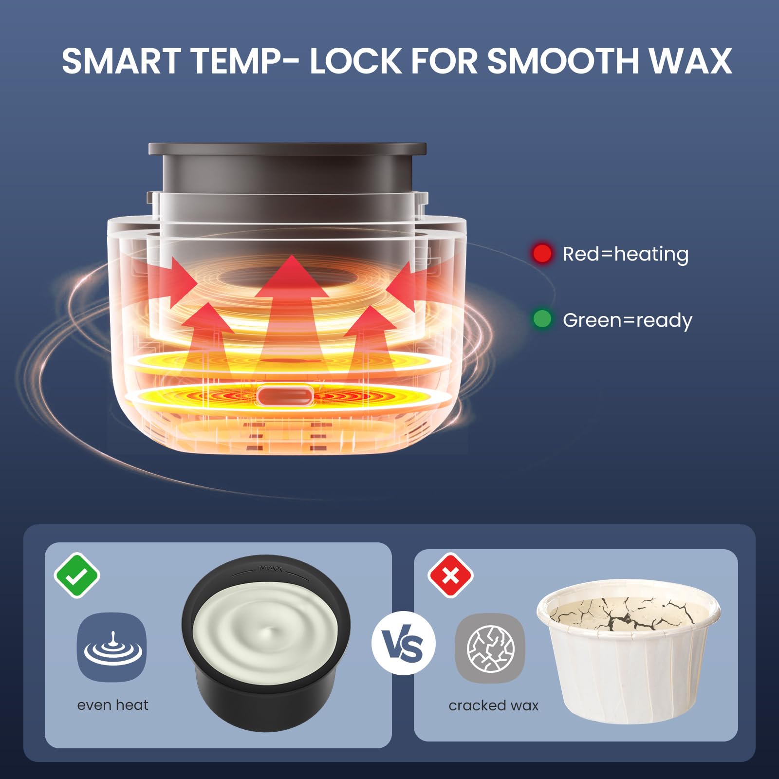 AUZEAL warmer in hand demonstrating compact size and travel convenience