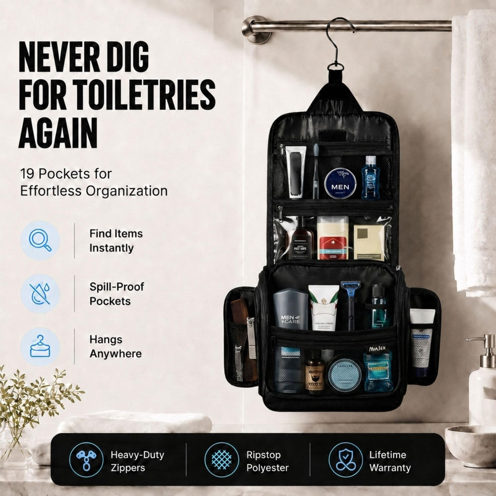 AvaJex opened to reveal 19 compartments for neat organization and quick access
