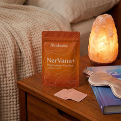 Avalaine NerVana+ patch close-up of texture highlighting thin, non-greasy surface