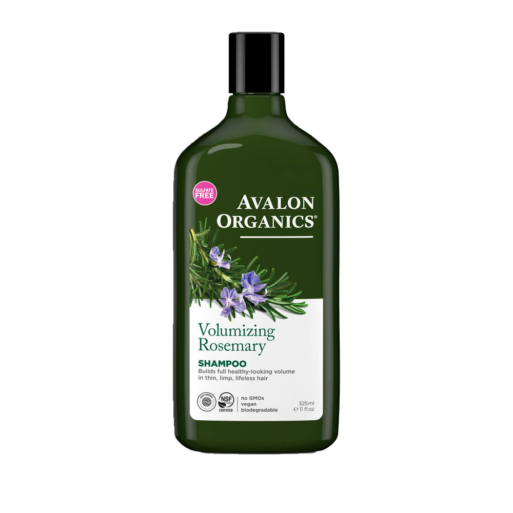 Avalon Organics front bottle view showing label and volumizing benefit