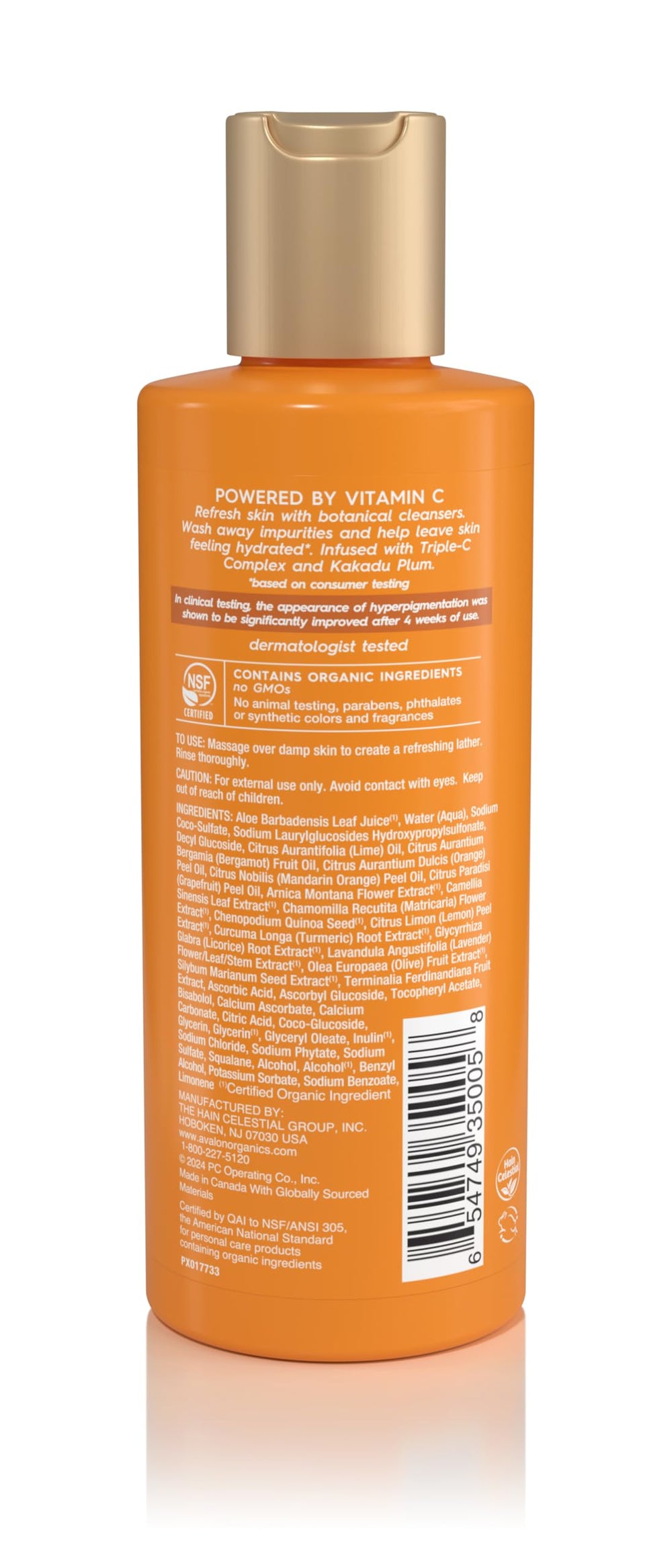 Avalon Organics pump dispensing gel for easy controlled application