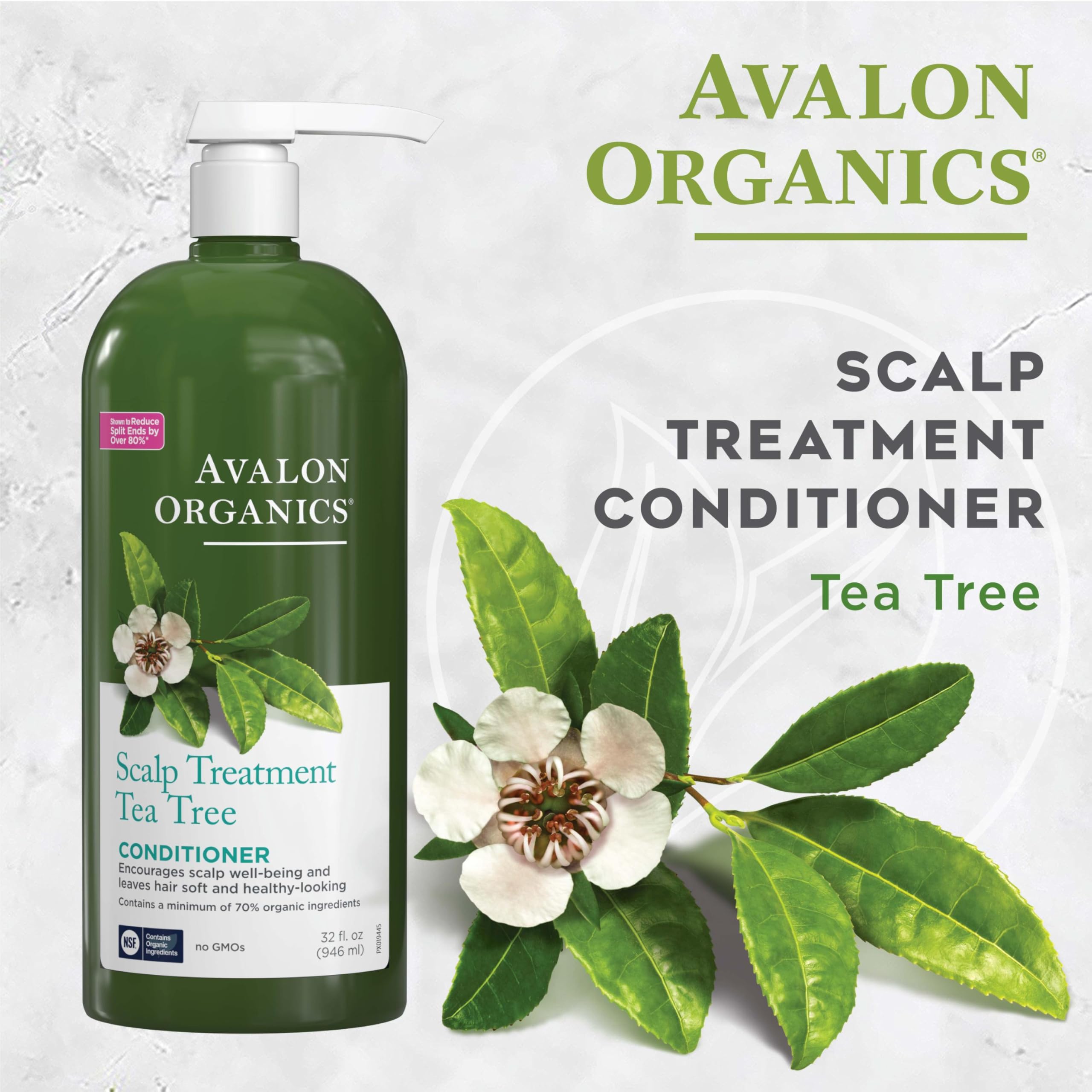 Avalon Organics conditioner in shower scene showing easy in-routine use