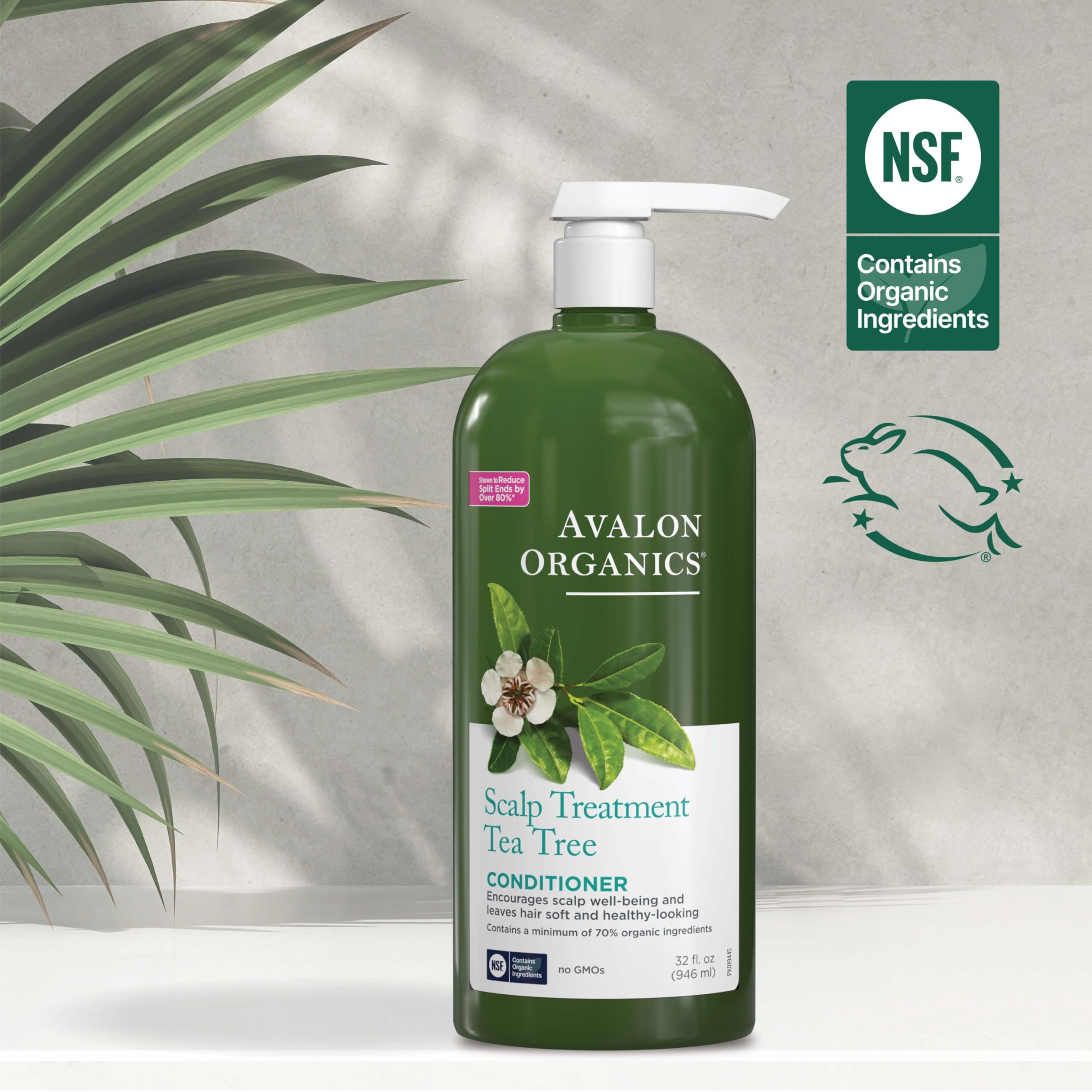 Avalon Organics tea tree and aloe botanicals representing soothing ingredients