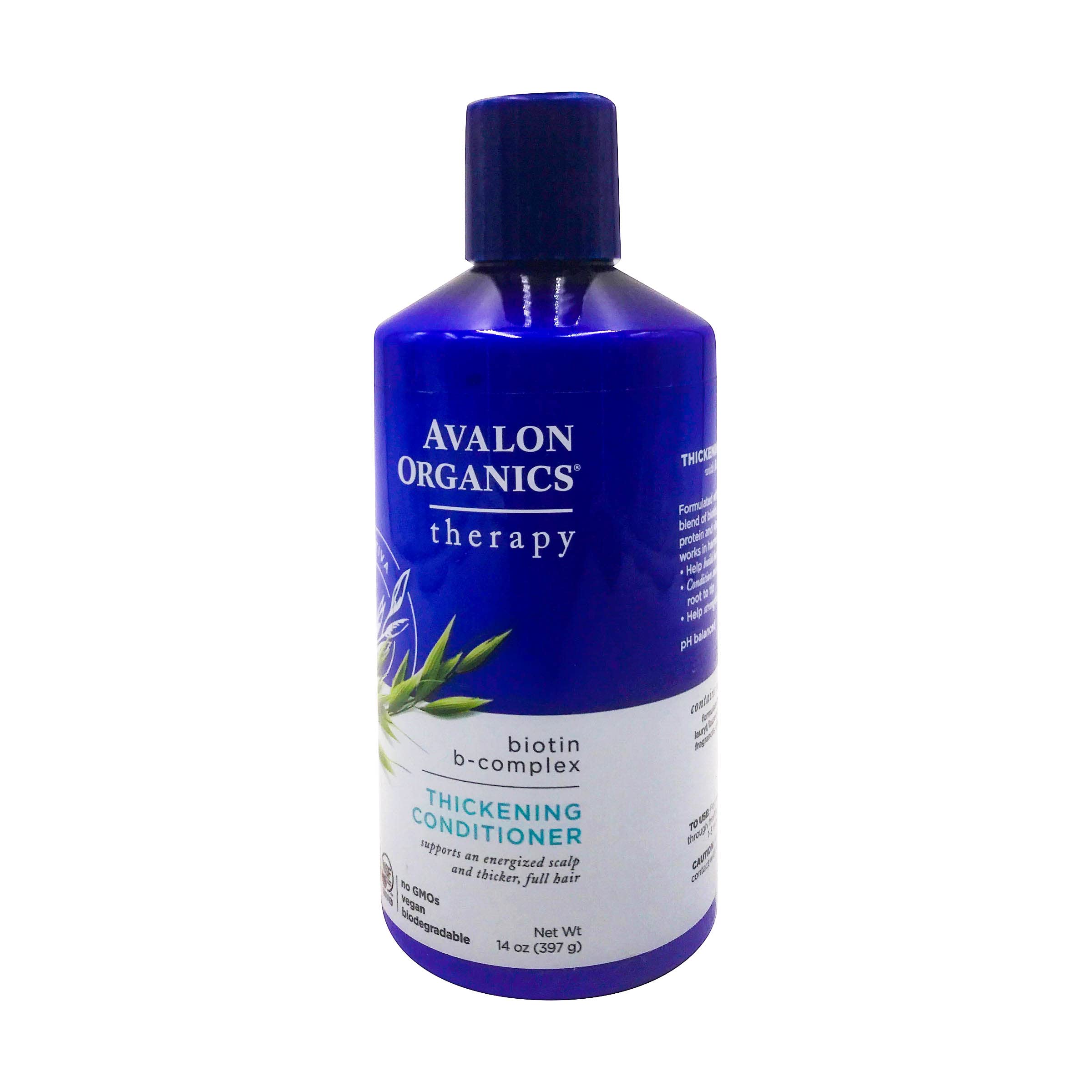 Avalon Organics conditioner texture demonstrating lightweight cream