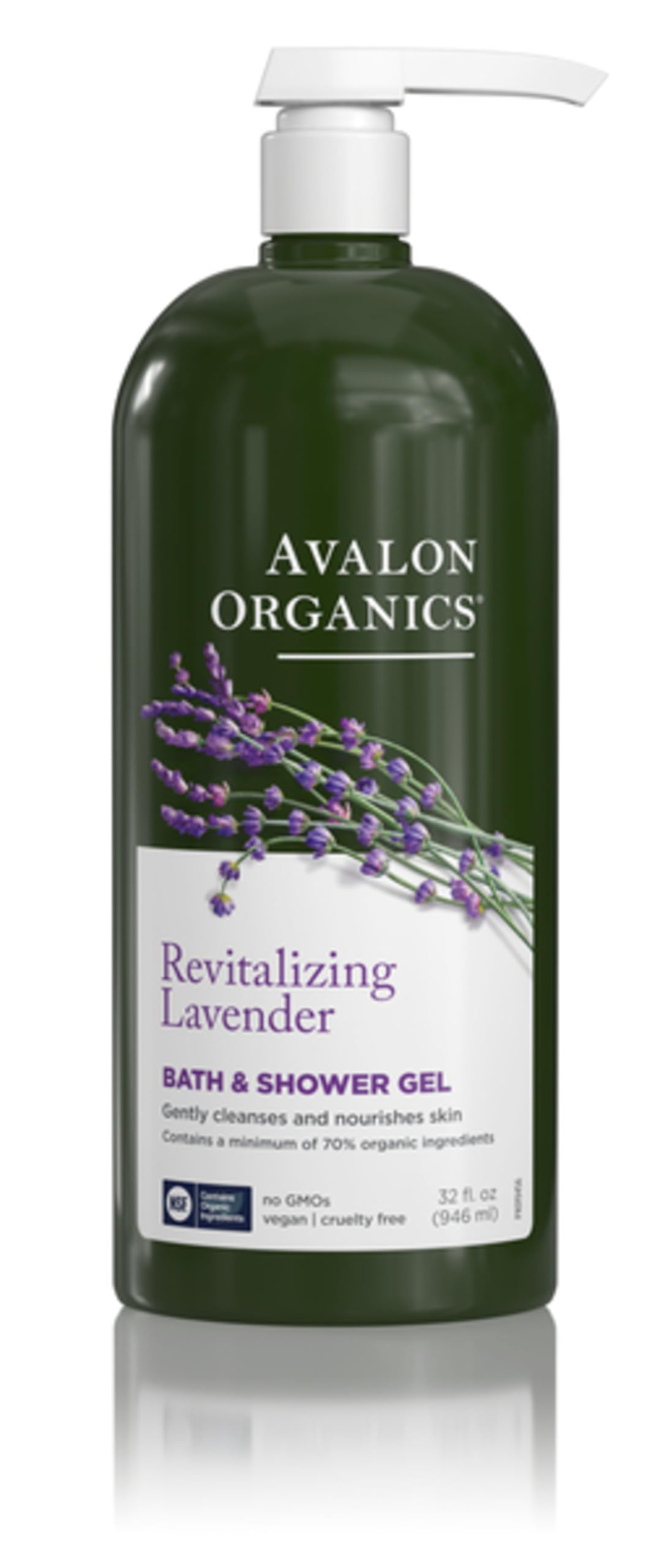 Avalon Organics front packaging 32 oz showing product benefits