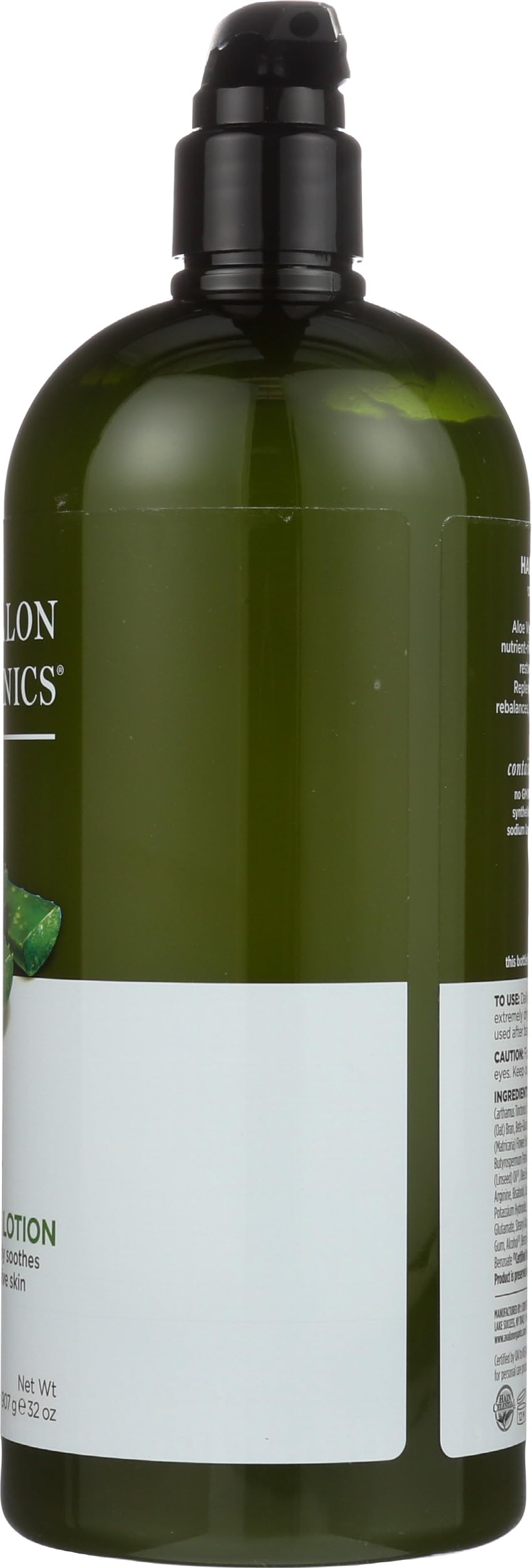 Avalon Organics label with organic certification badges for transparency