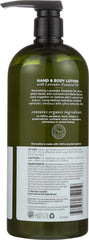 Avalon Organics pump and label detail highlighting organic certification benefit