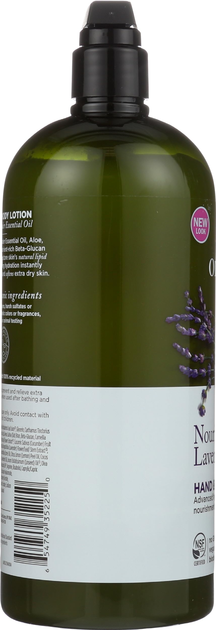 Avalon Organics 32 oz bottle next to common items showing generous size benefit