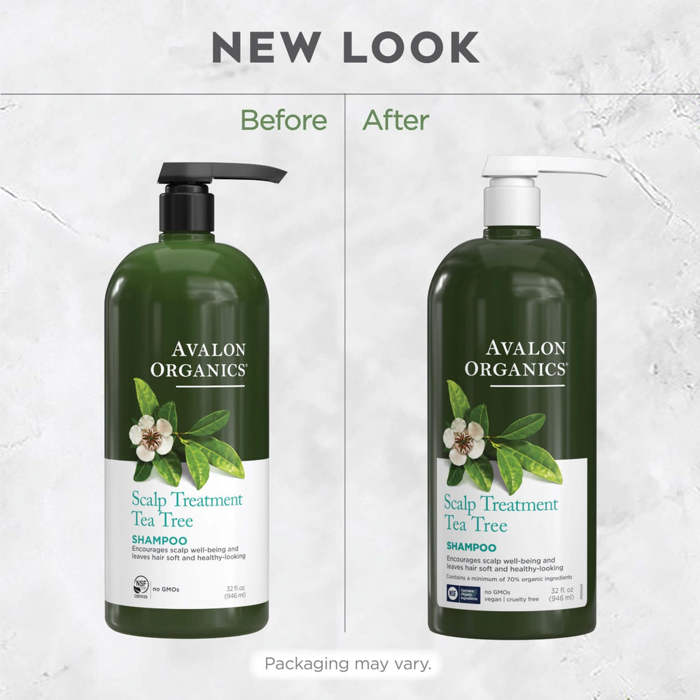 Avalon Organics before and after hair result showing softer, manageable hair