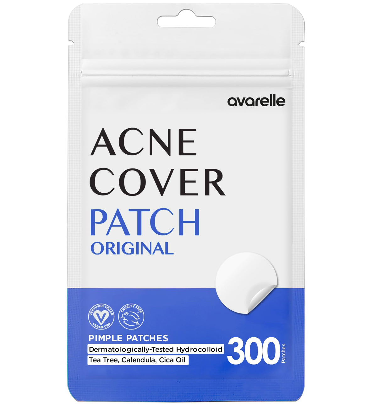 AVARELLE front packaging showing resealable pouch and 40-count benefit