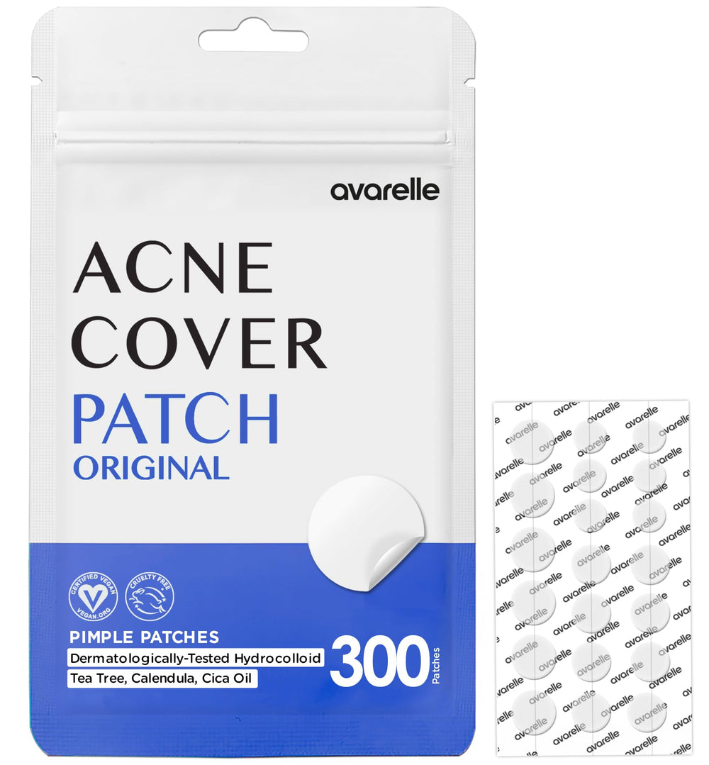 AVARELLE label highlighted tea tree and calendula ingredients for soothing benefit