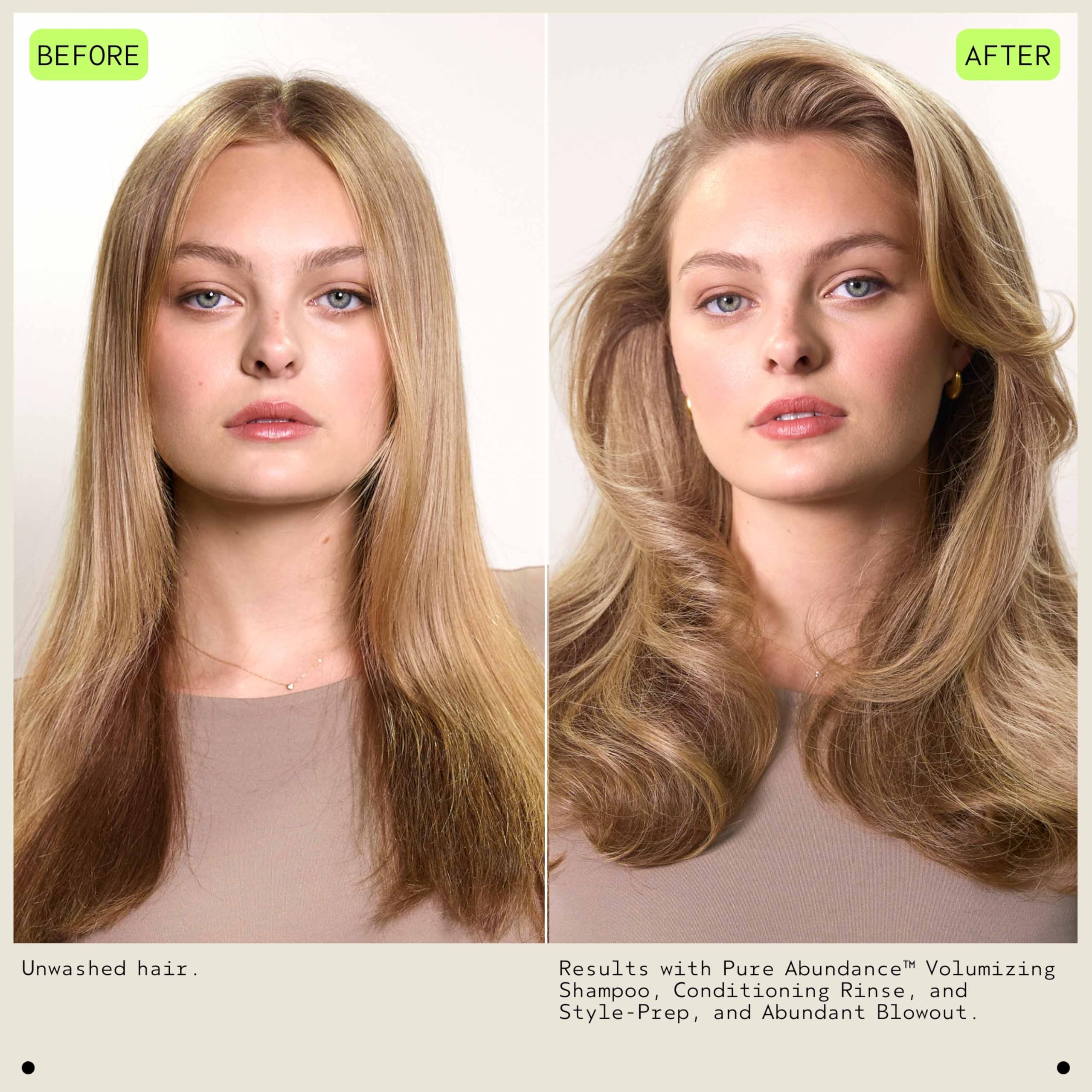 Aveda abundant blowout closeup nozzle delivering fine mist for even coverage