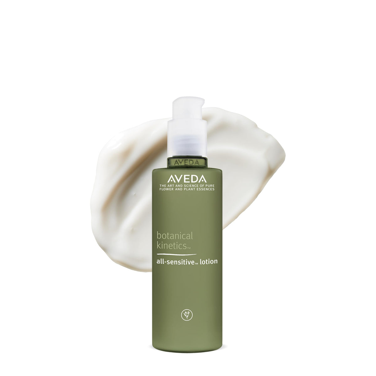 AVEDA front packaging of All-Sensitive Lotion showing label and size, clear product identity and reassurance