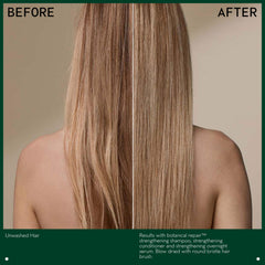 Aveda being applied to hair ends to reduce visible split ends overnight