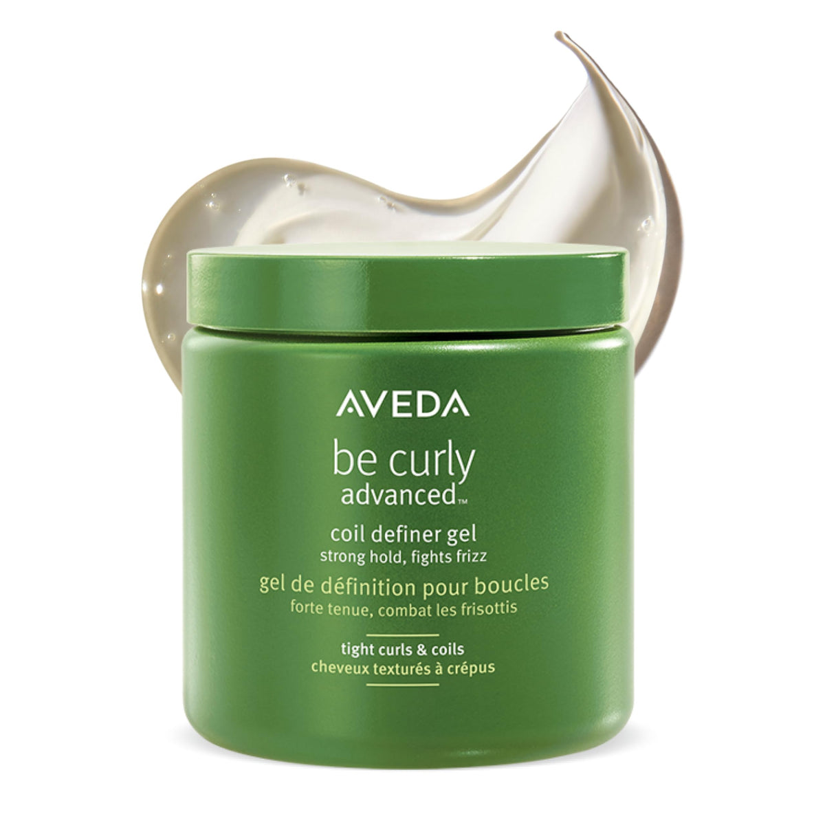 AVEDA front packaging showing product name and strong hold benefits
