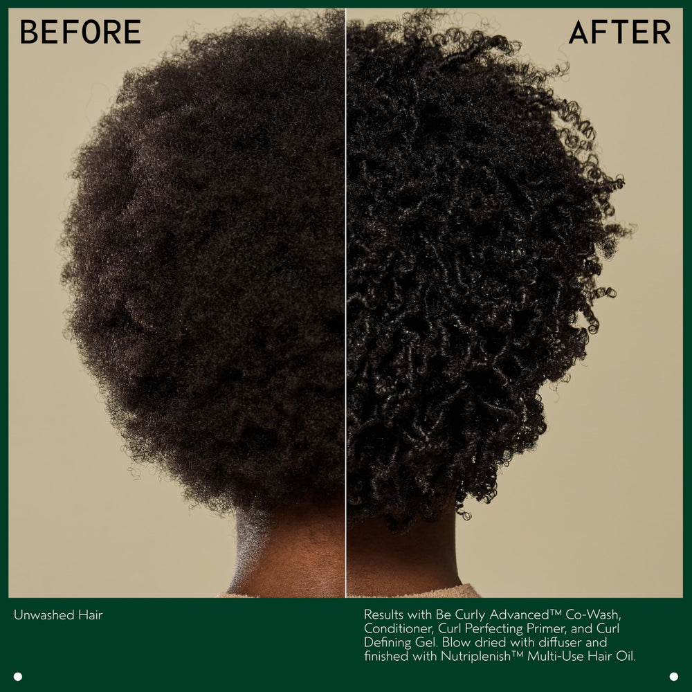 AVEDA ingredient label close-up showing plant-derived formulation details