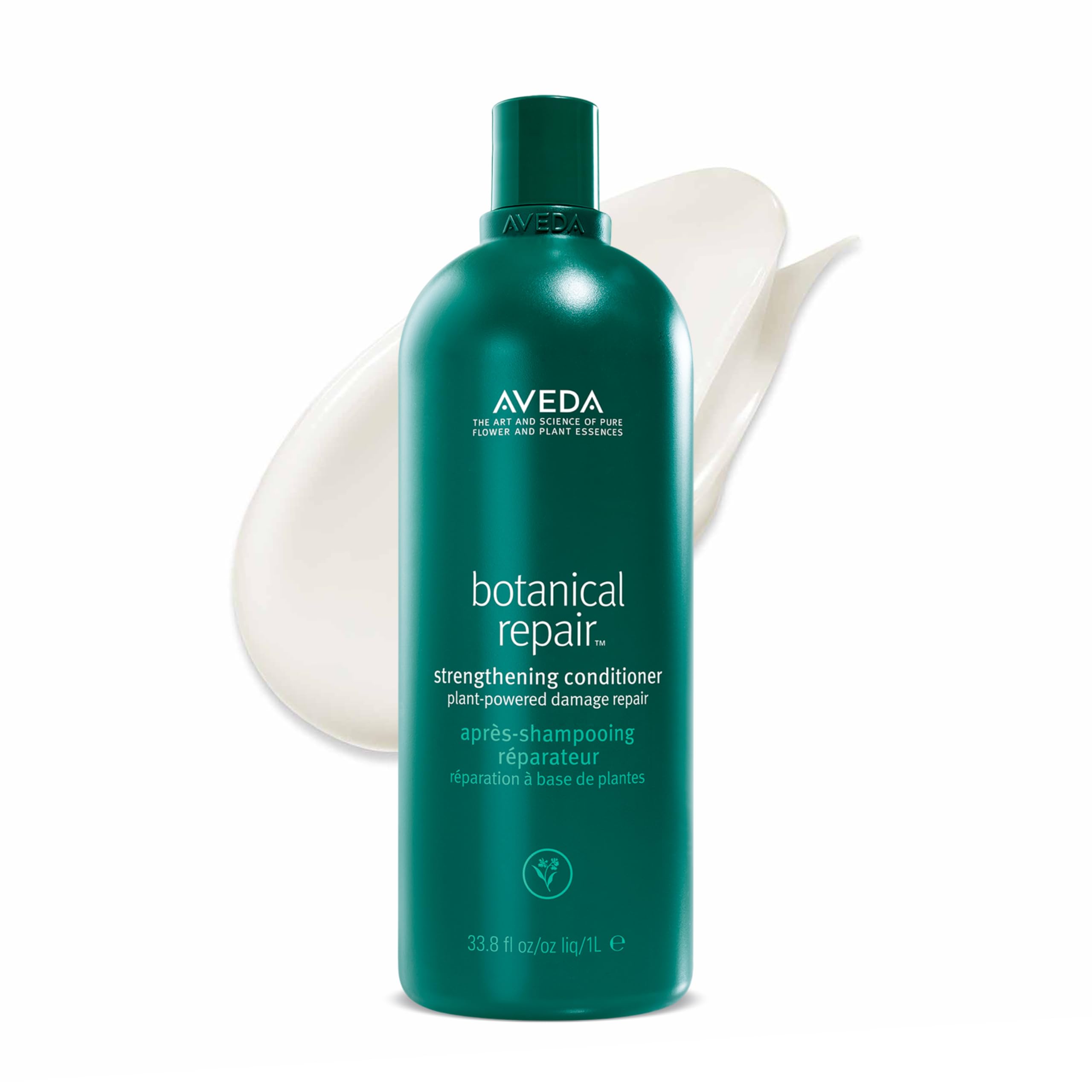 AVEDA bottle front view showing label and volume for clear identification and trust