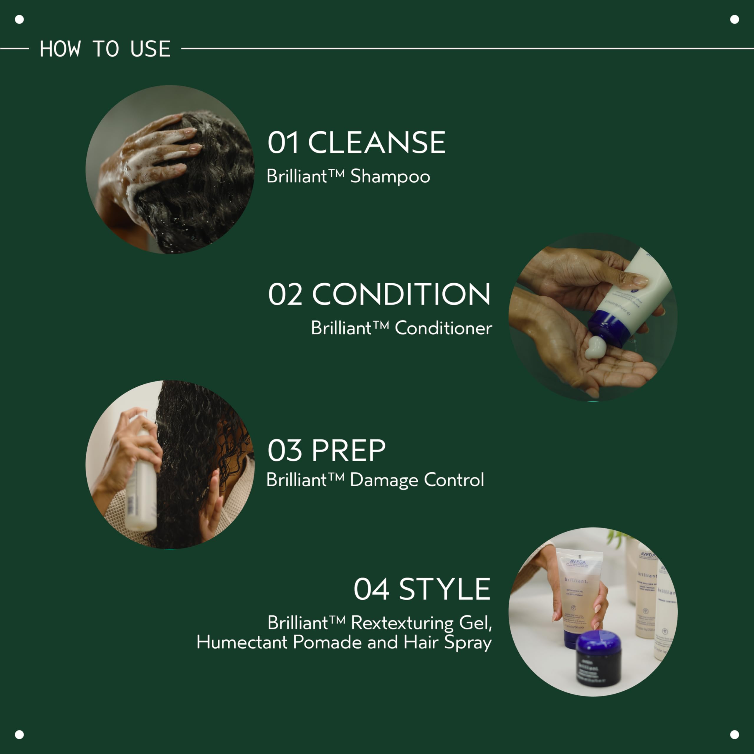 AVEDA label close-up displaying ingredient-free claims and vegan certification benefits