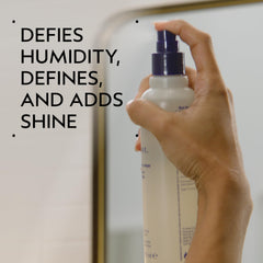 AVEDA pump detail close-up demonstrating non-aerosol pump and easy dispensing benefit