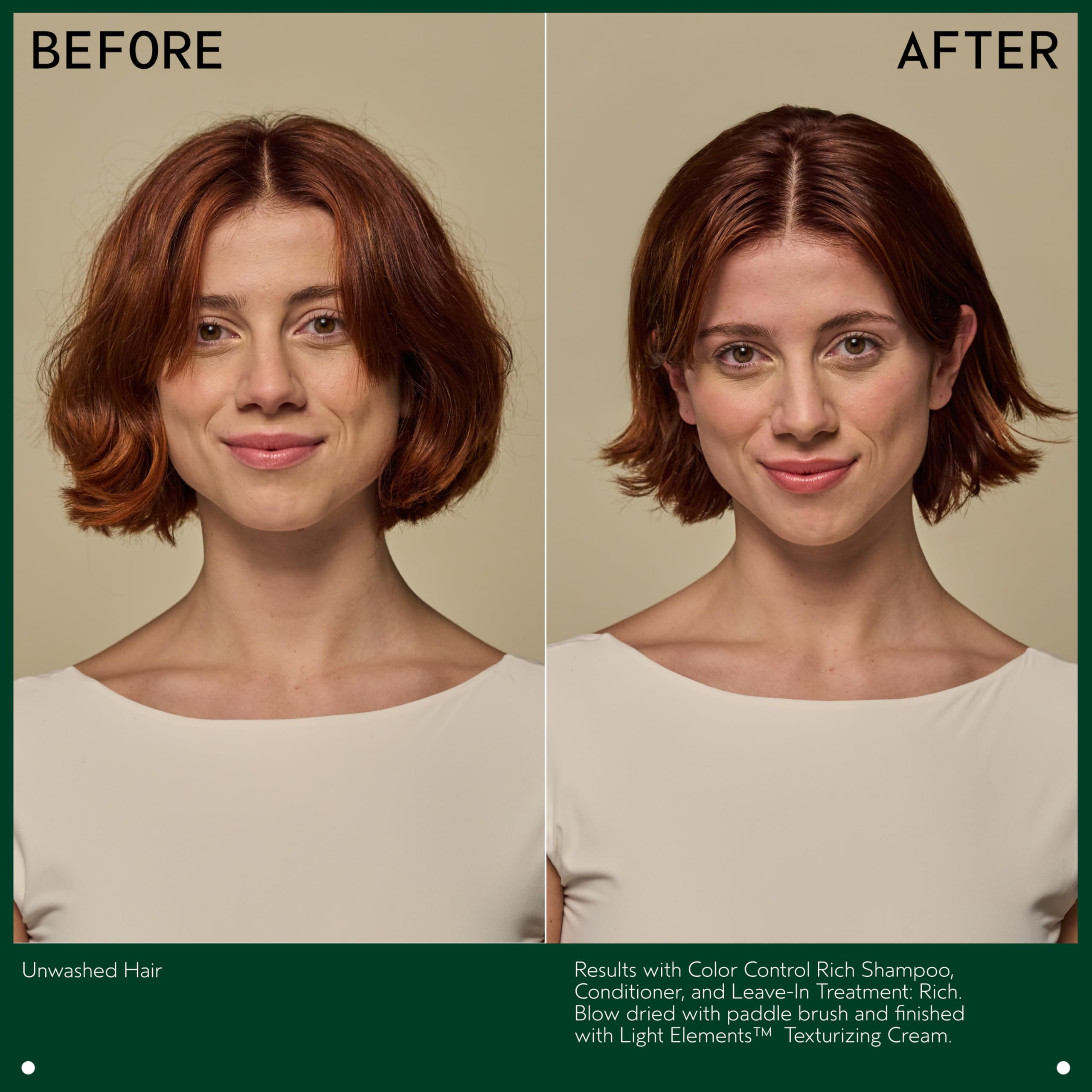 Aveda Color Control cream on palm highlighting smooth consistency and easy application