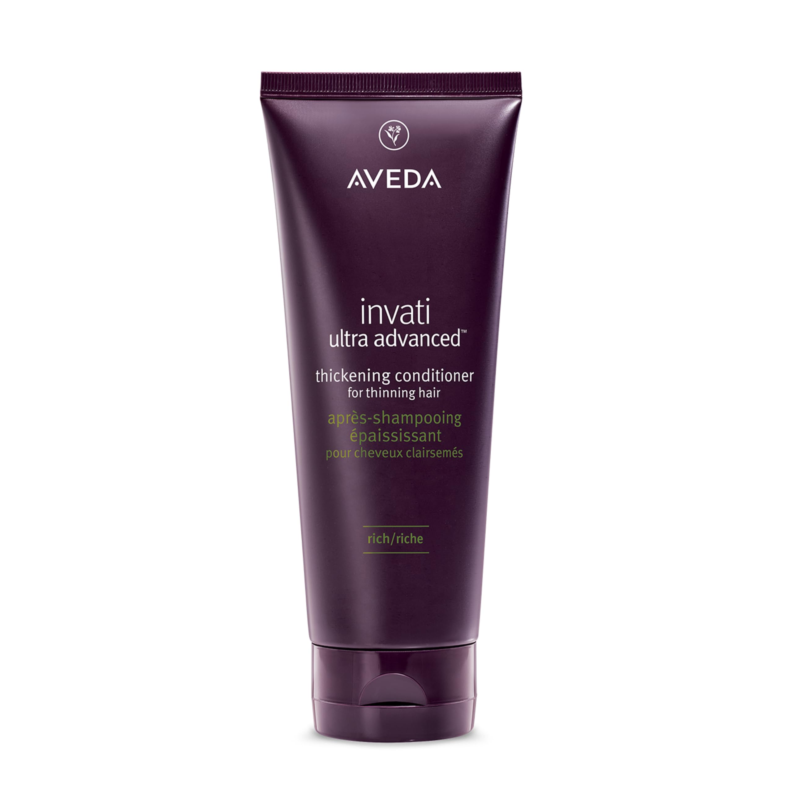 AVEDA front packaging showing rich thickening conditioner benefits