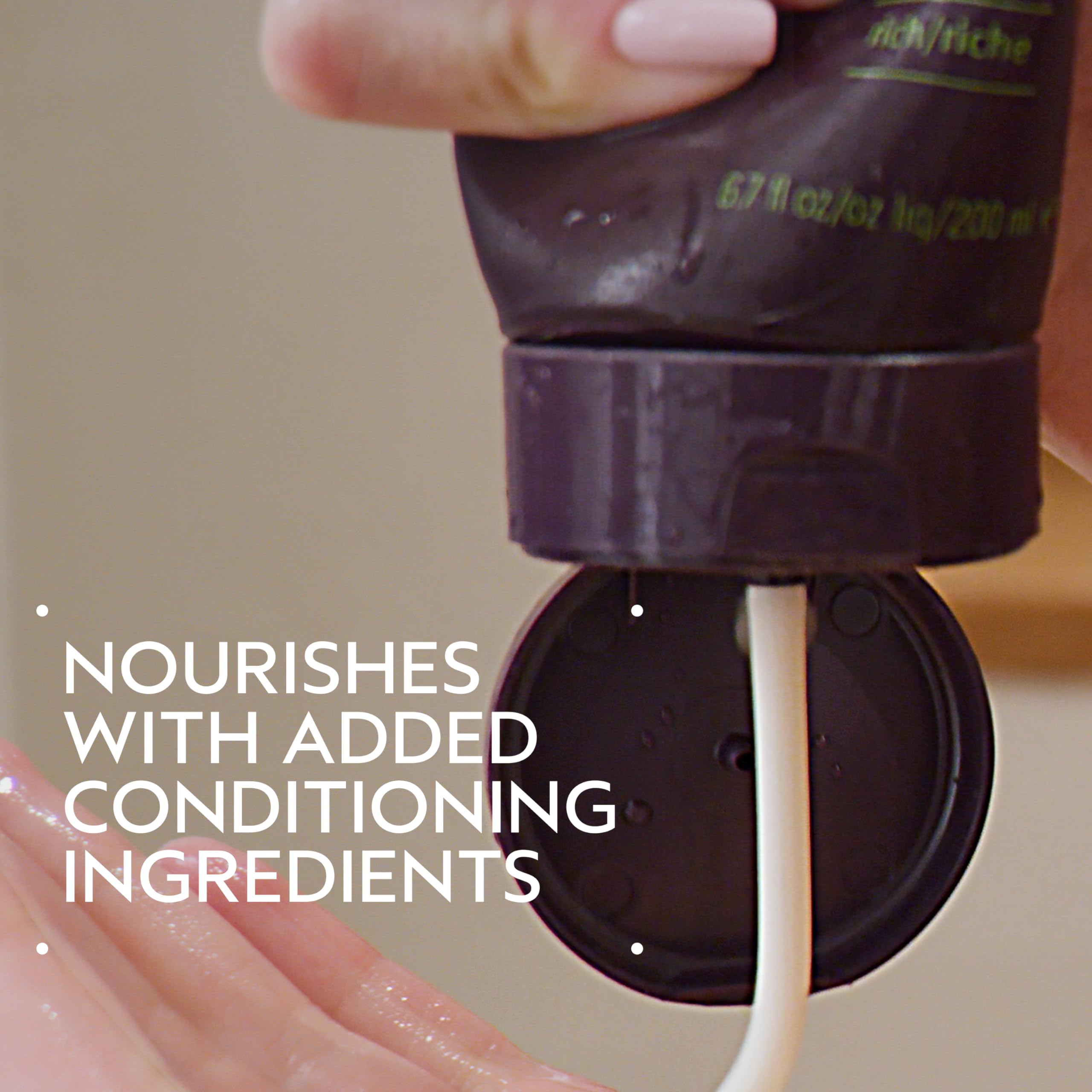 AVEDA pump dispenser for easy controlled application and less waste