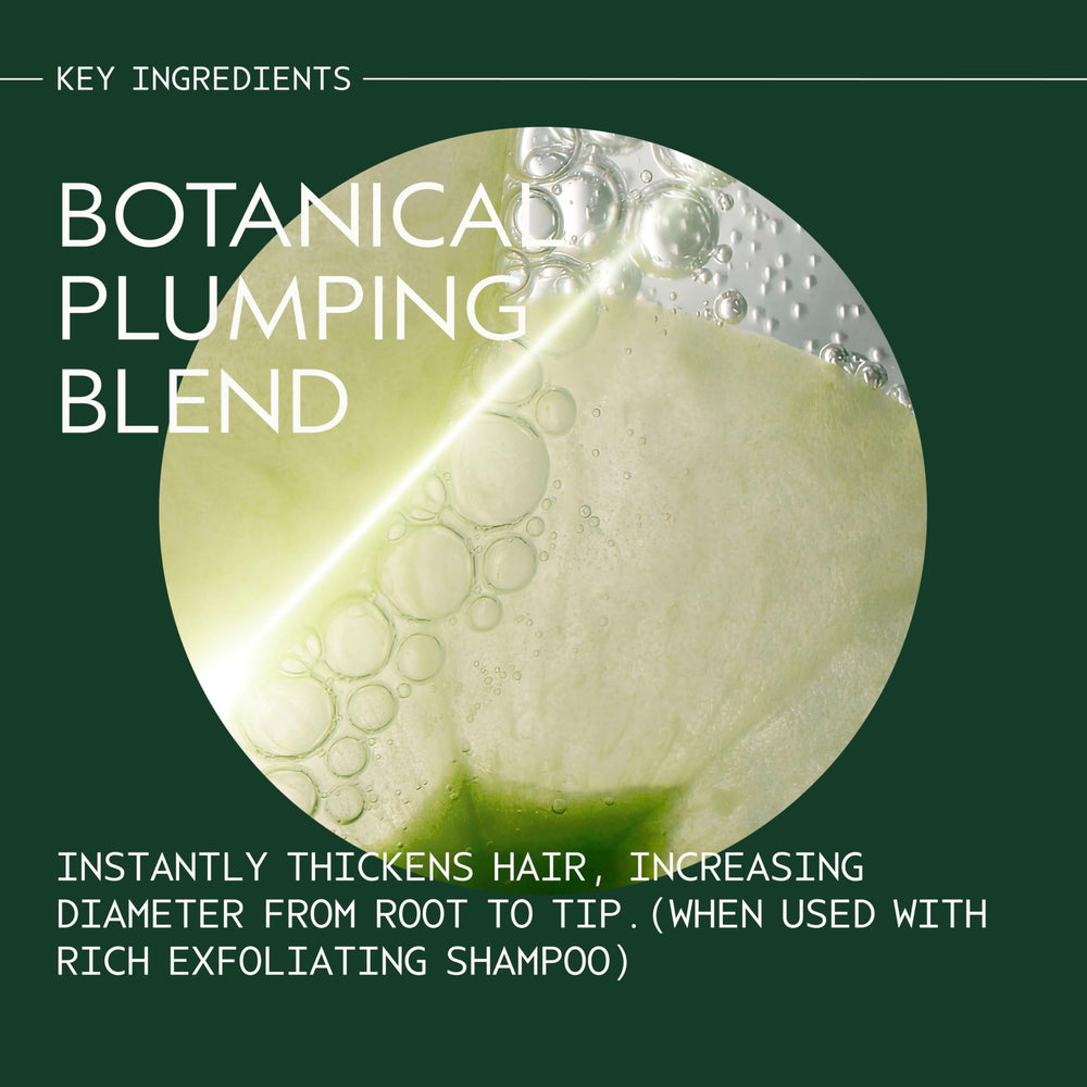 AVEDA creamy conditioner texture close-up for instant thickening