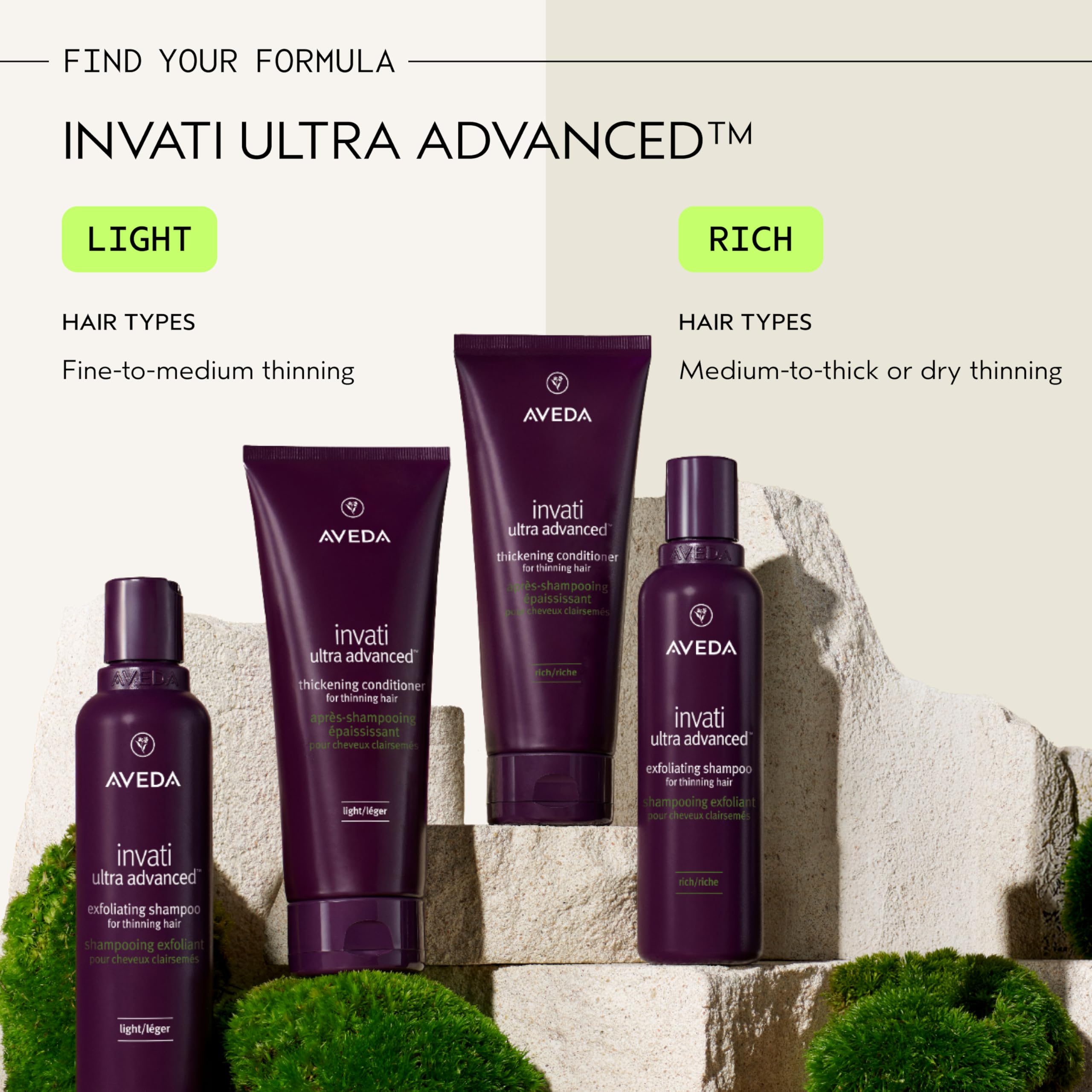 AVEDA shampoo on bathroom shelf in lifestyle scene for daily routine integration benefit