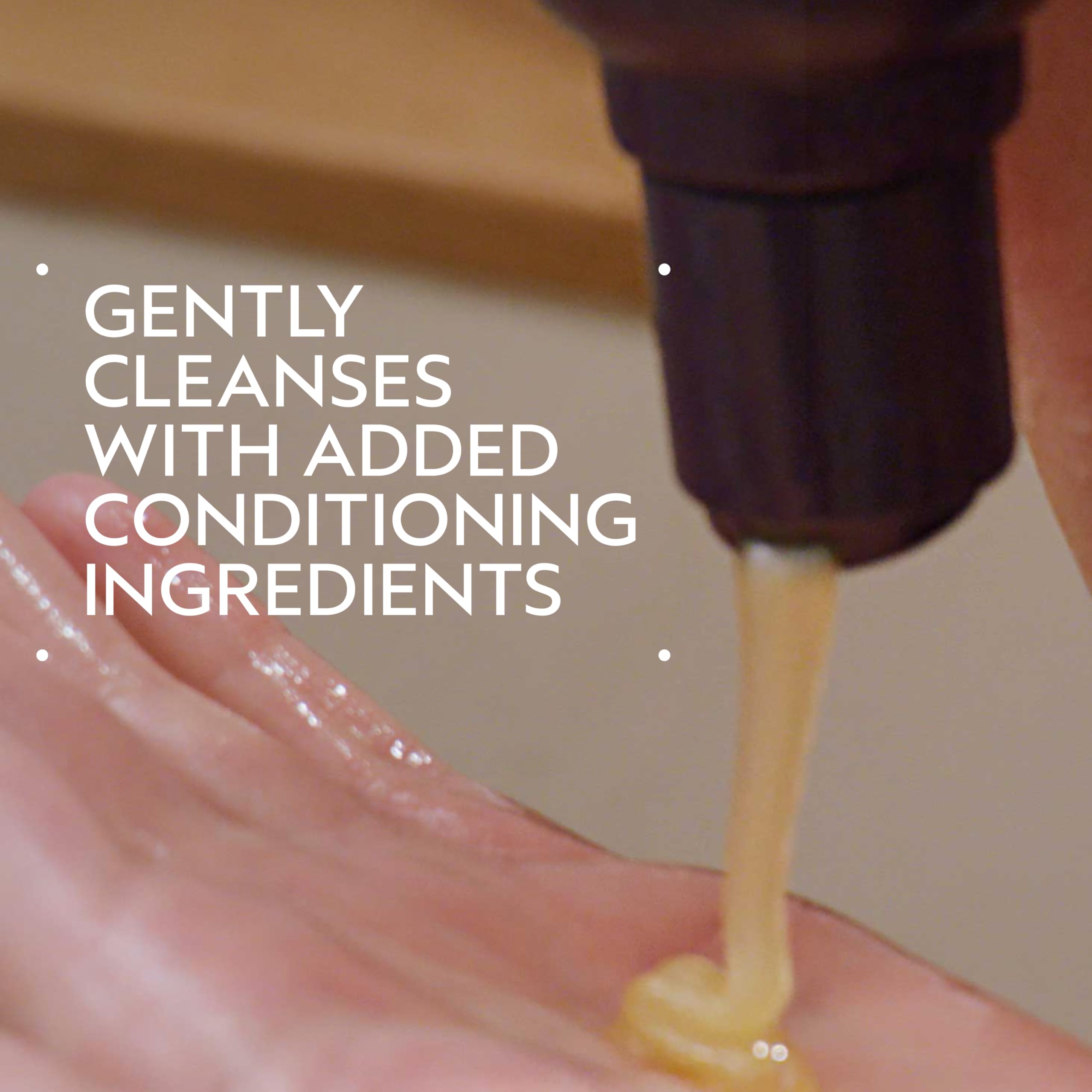 AVEDA rich lather on hair demonstrating creamy foam for gentle cleansing benefit