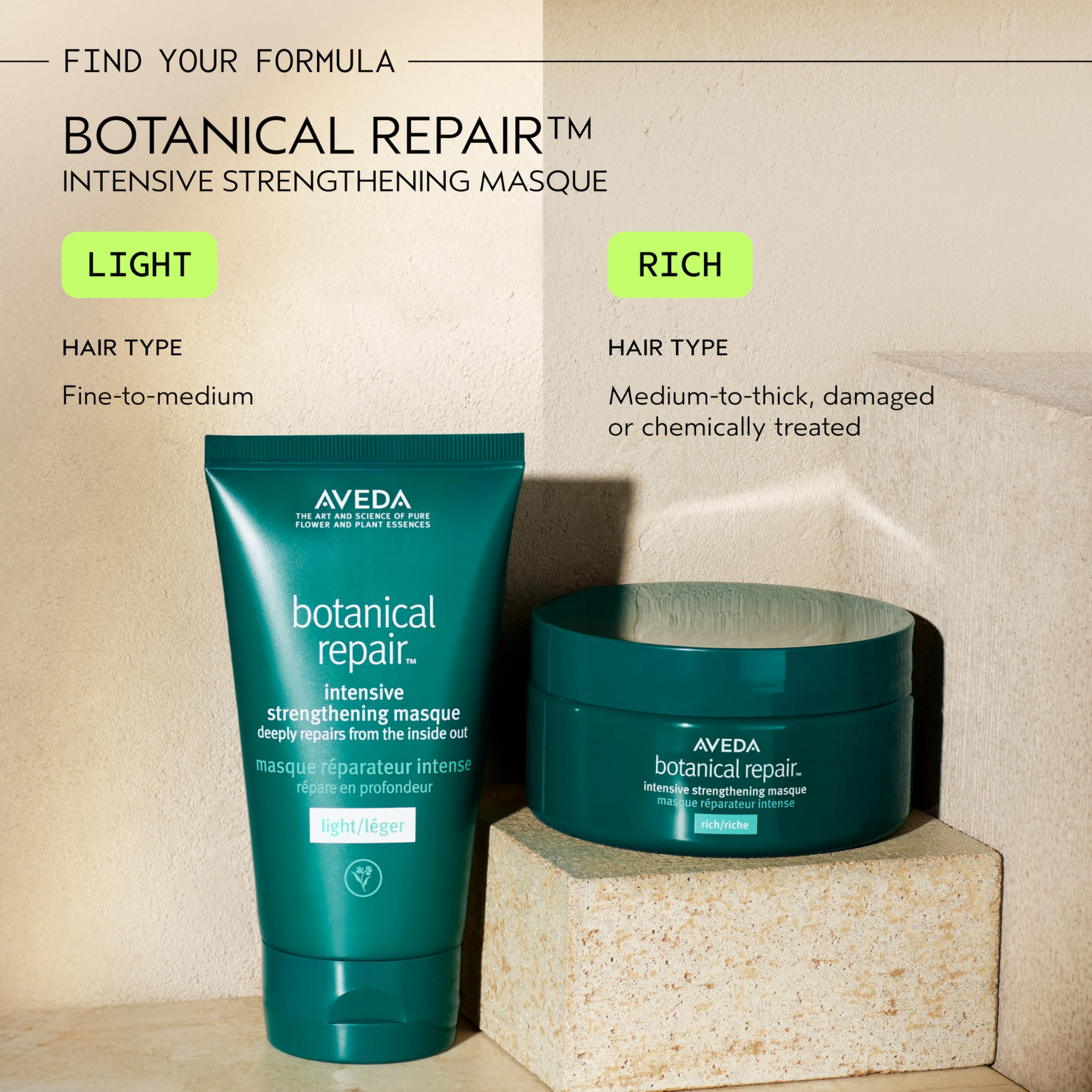 AVEDA botanical essences image representing plant-derived repair technology