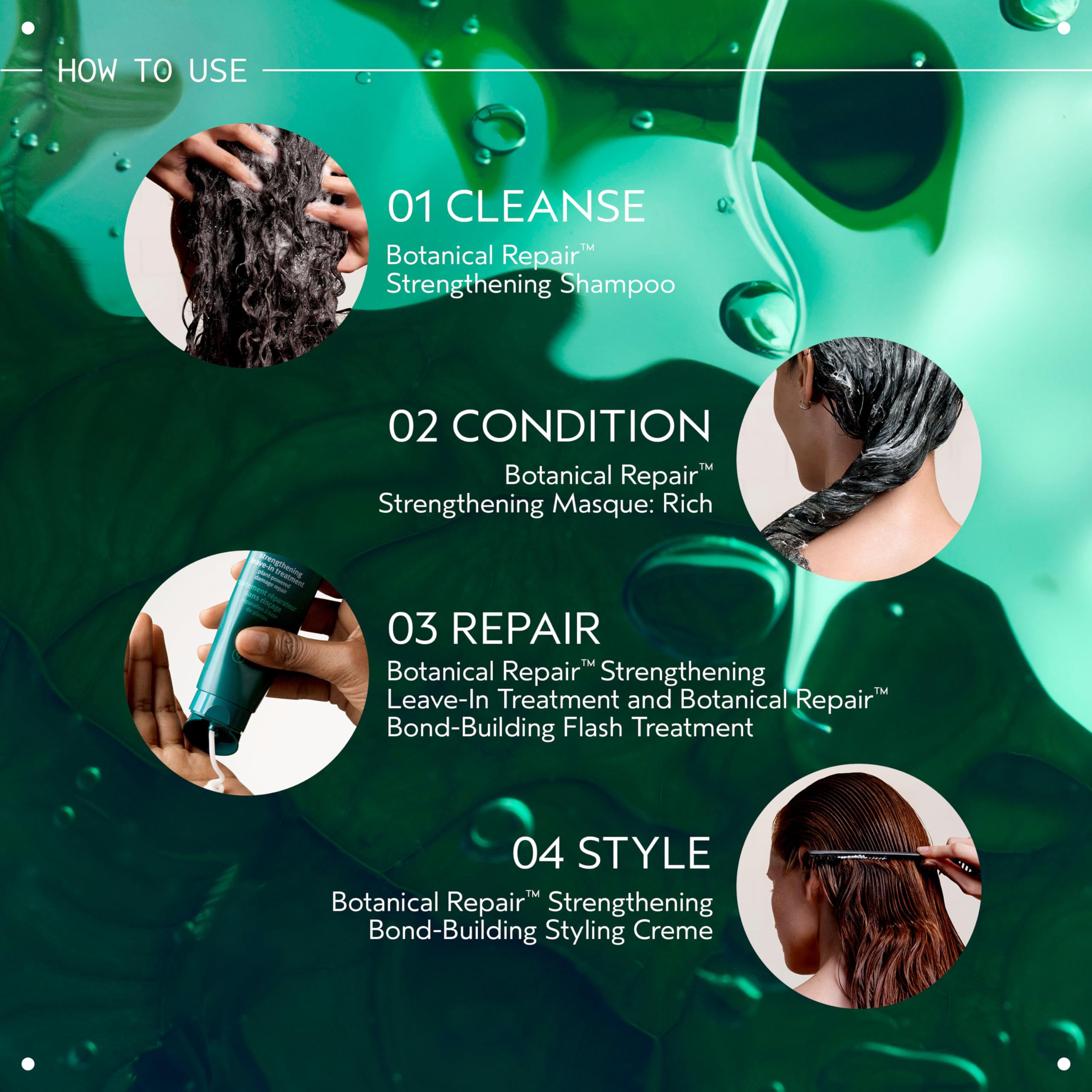 AVEDA label close-up showing ingredients and clean formulation benefits