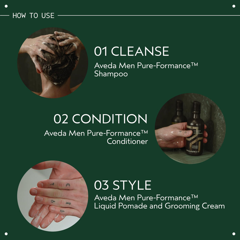 Aveda Men grooming clay jar beside a ruler to show 2.5 ounce size for travel convenience