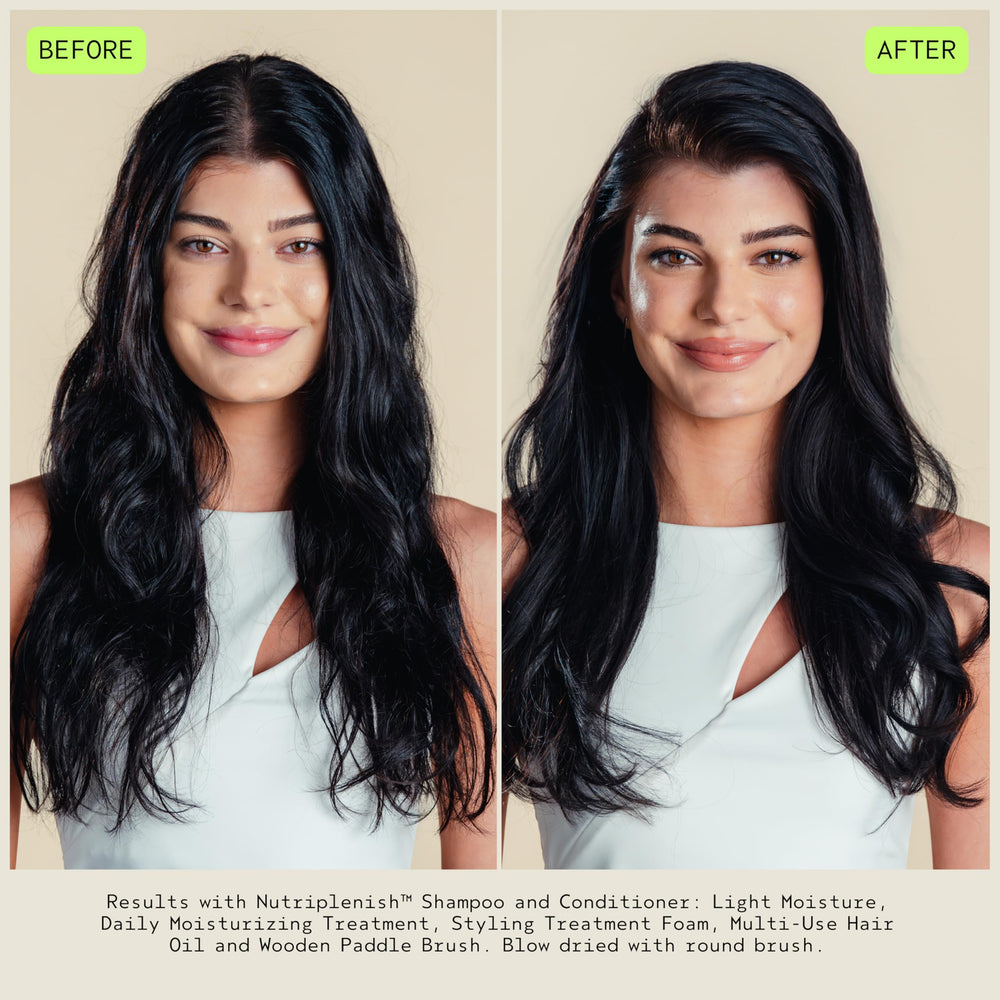 AVEDA organic coconut oil droplet image showing penetration and moisture benefit