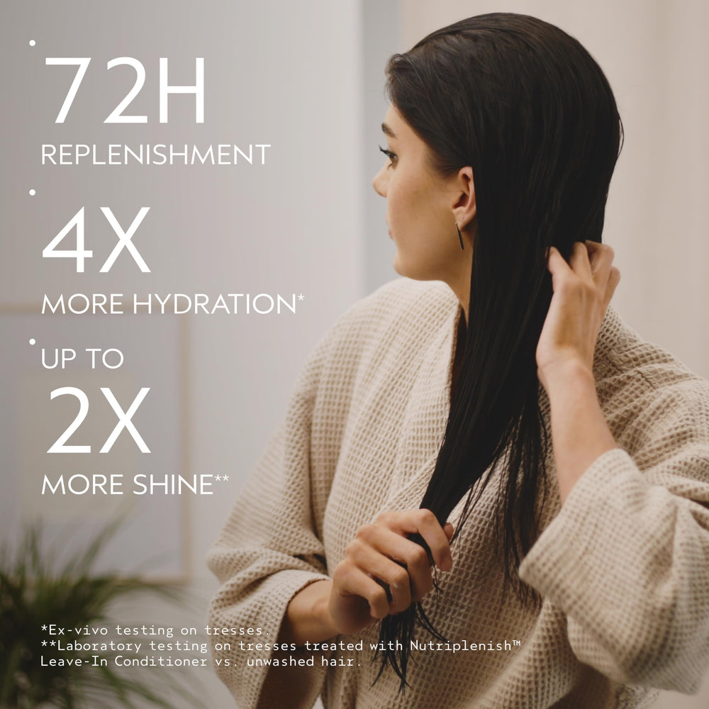 AVEDA Nutriplenish fine mist close-up highlighting lightweight texture