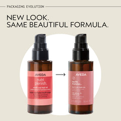 Aveda Nutriplenish pump detail highlighting controlled dispensing and mess-free use