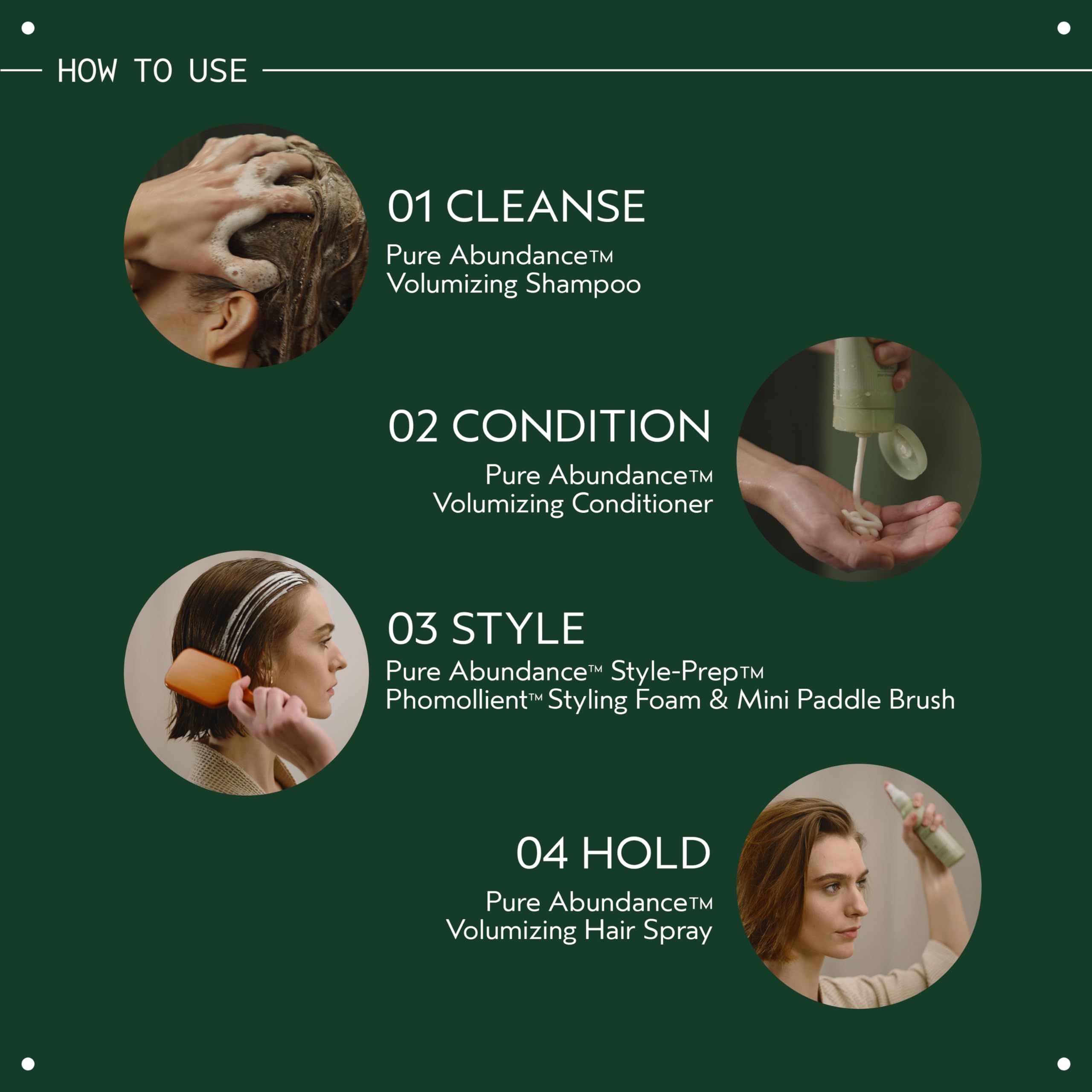 AVEDA applied to damp hair adding root lift and natural body