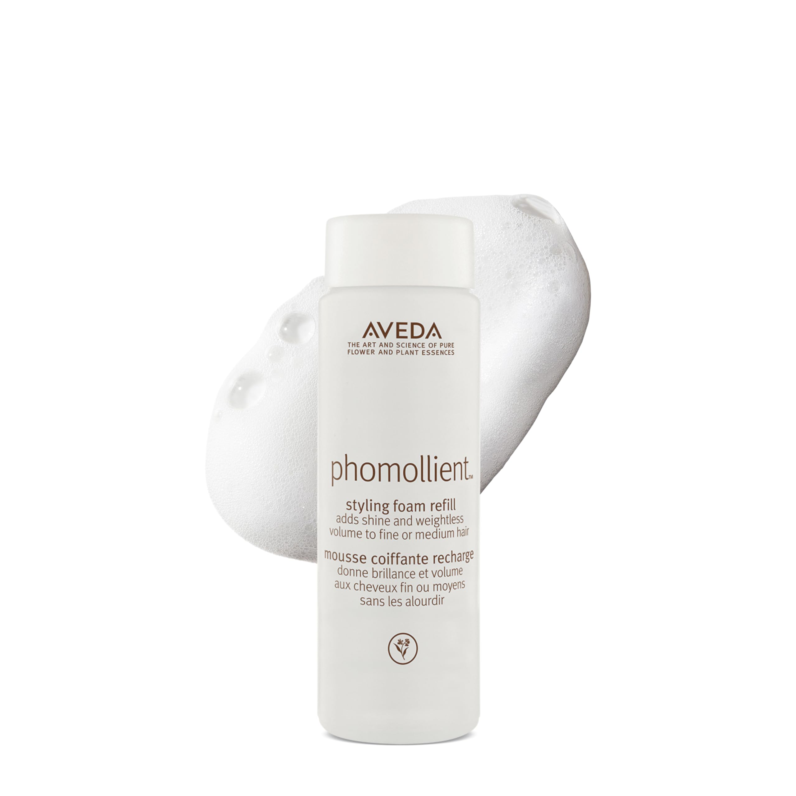 AVEDA front packaging showing product and volume benefit
