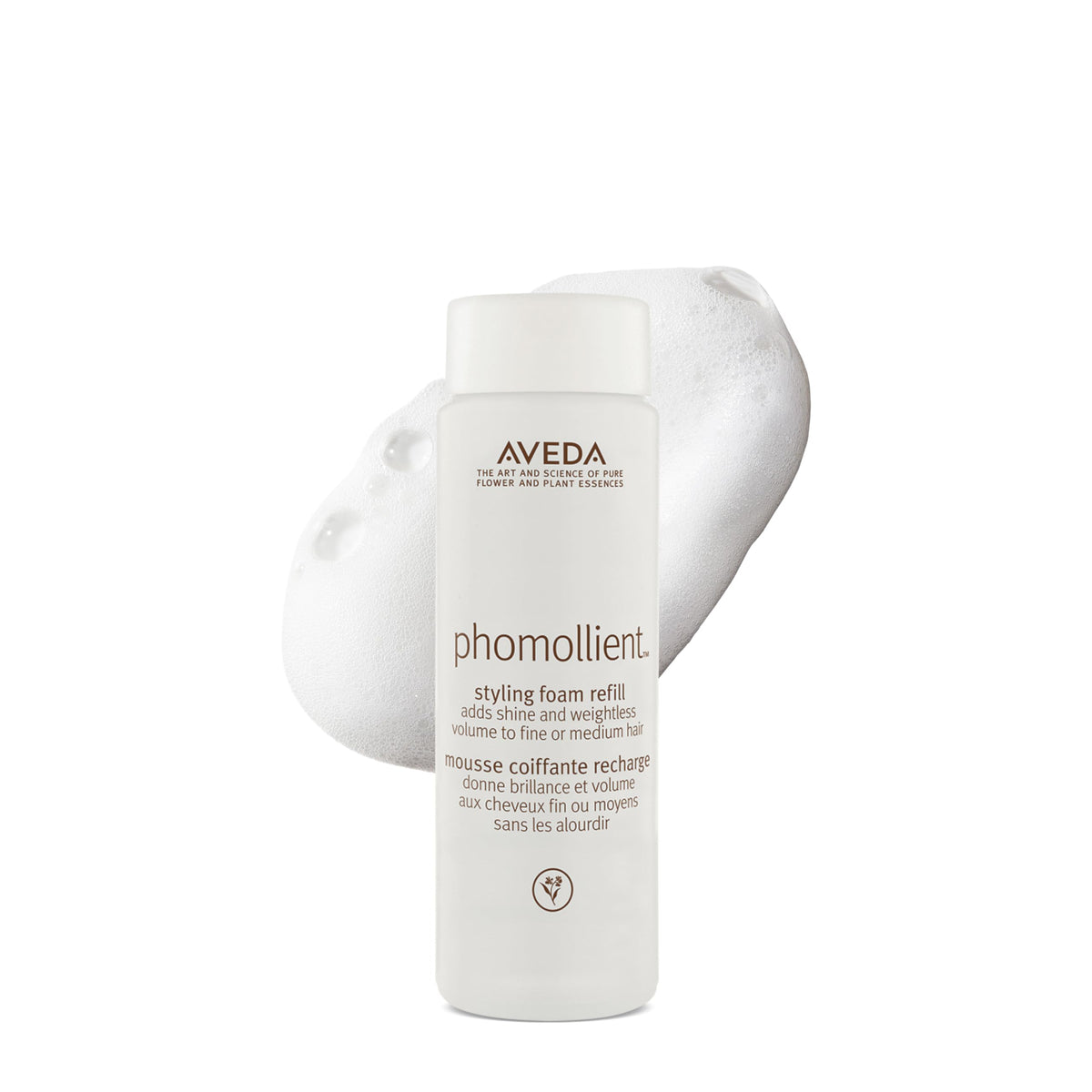 AVEDA front packaging showing product and volume benefit