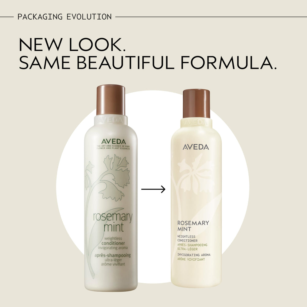Aveda close-up of conditioner texture showing lightweight cream benefit: easy detangling