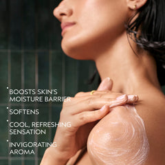 AVEDA pump action dispensing lotion demonstrating easy application and control