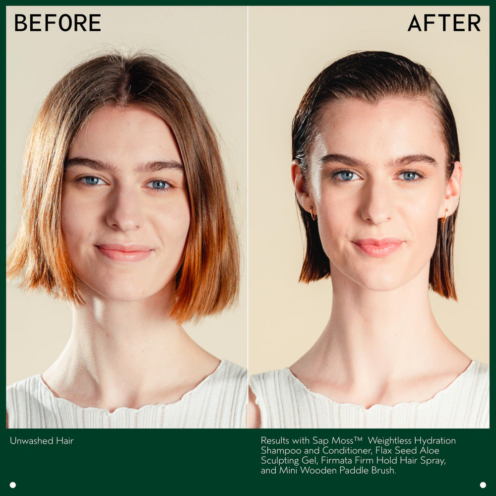 AVEDA Sap Moss shampoo and conditioner together, illustrates paired hydration routine