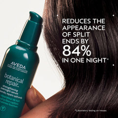 Aveda pump close-up demonstrating controlled, no-waste dispensing benefit