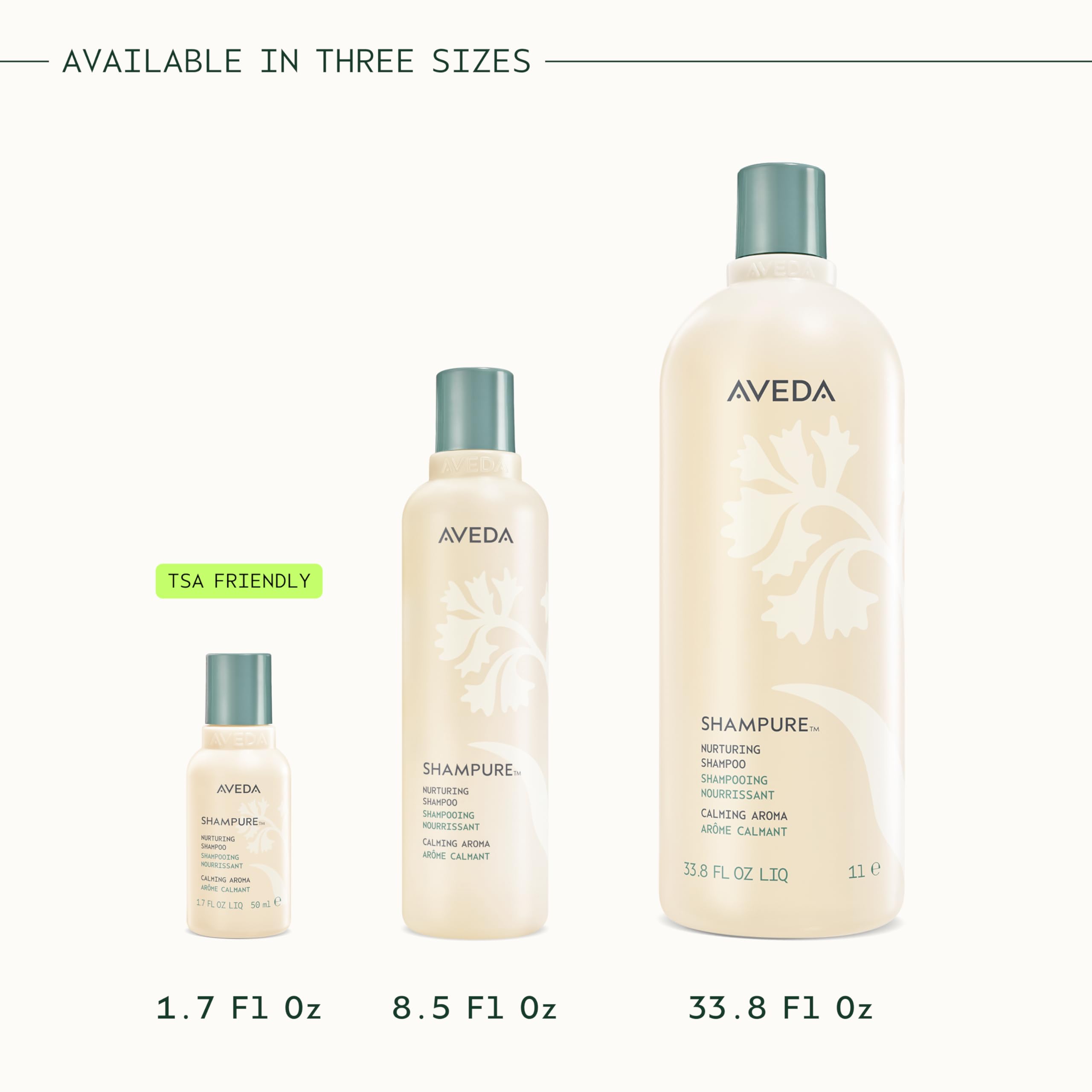 AVEDA new and old packaging side-by-side reassuring formula consistency