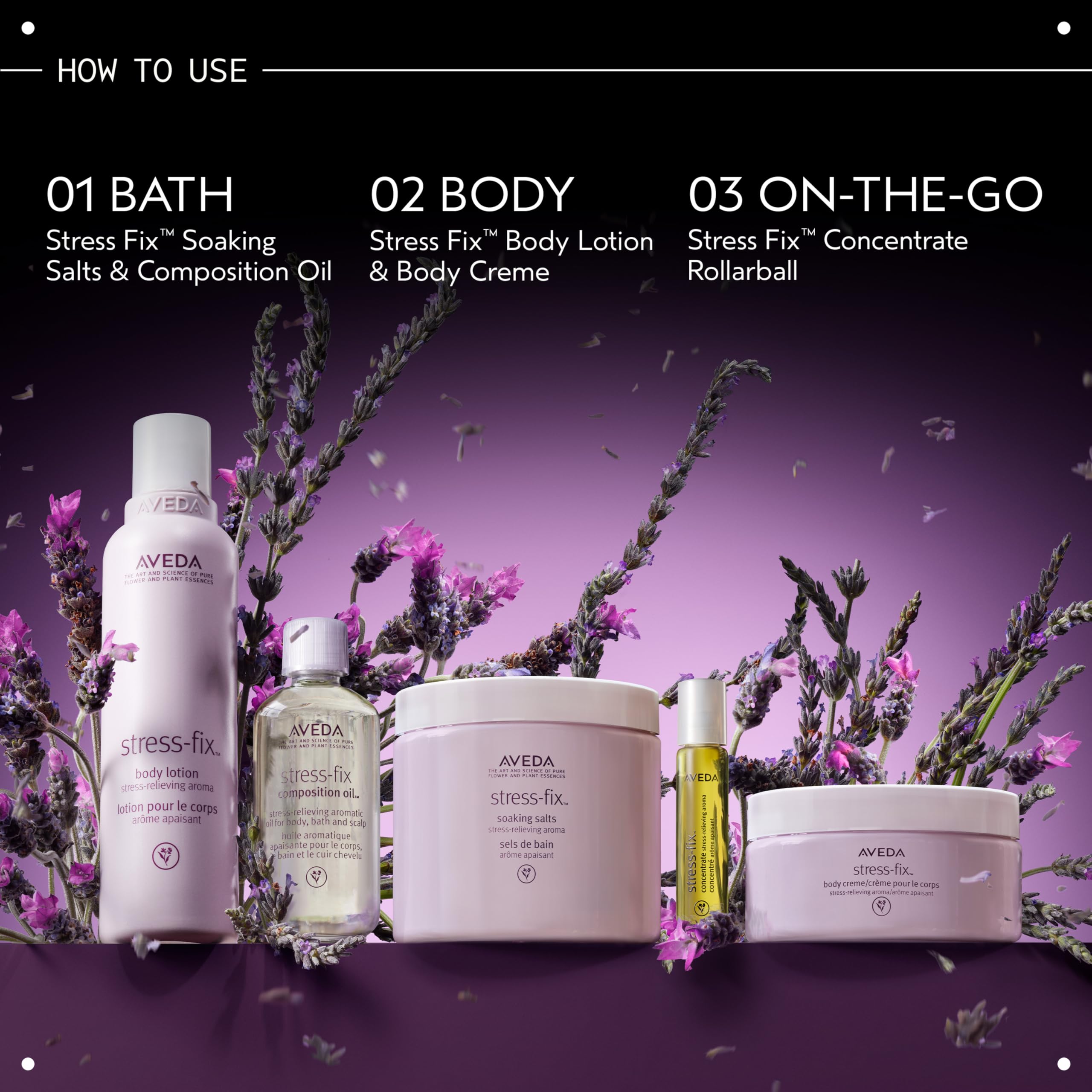 AVEDA oil being massaged into scalp for calming ritual and gentle nourishment