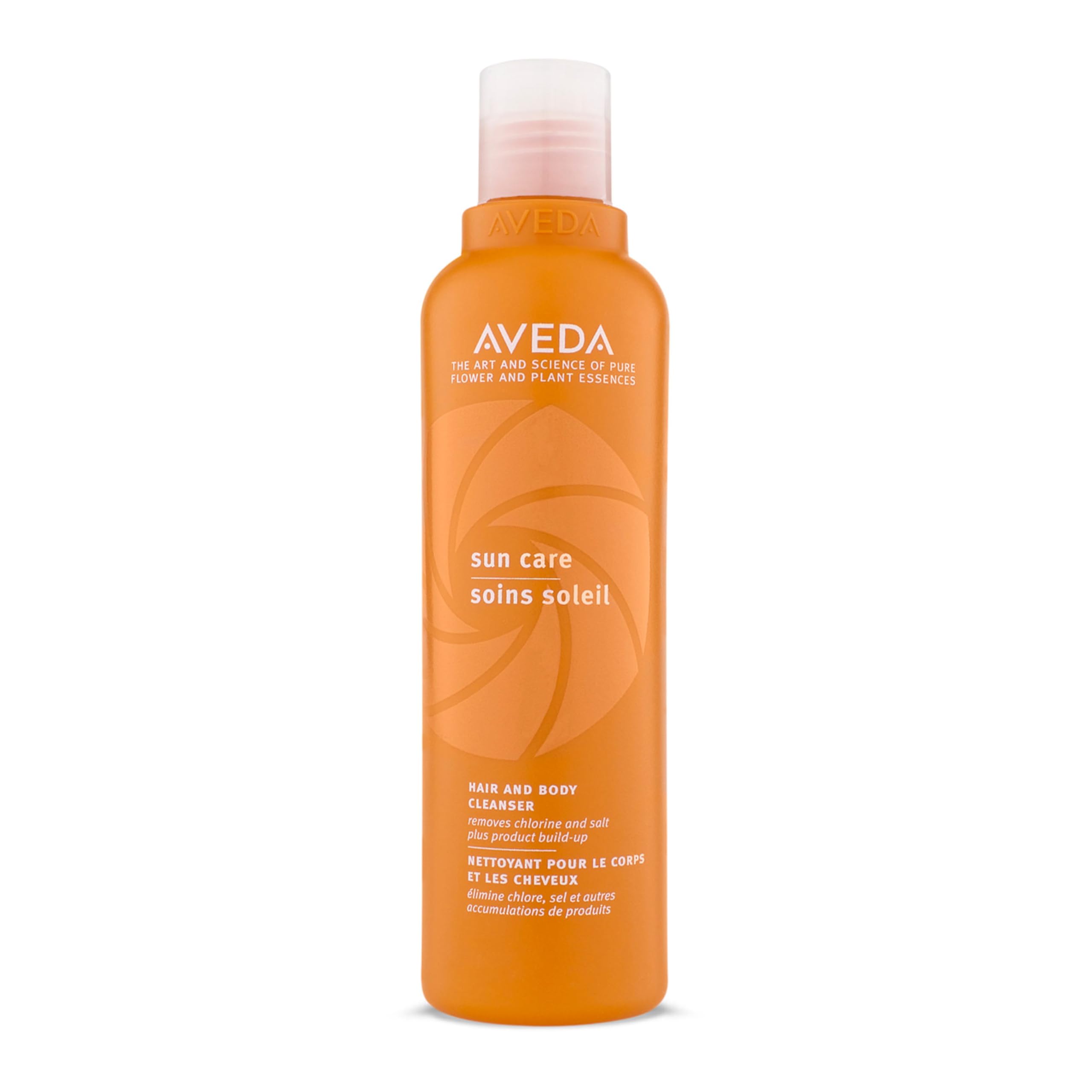 AVEDA front bottle view showing label and product size for easy identification
