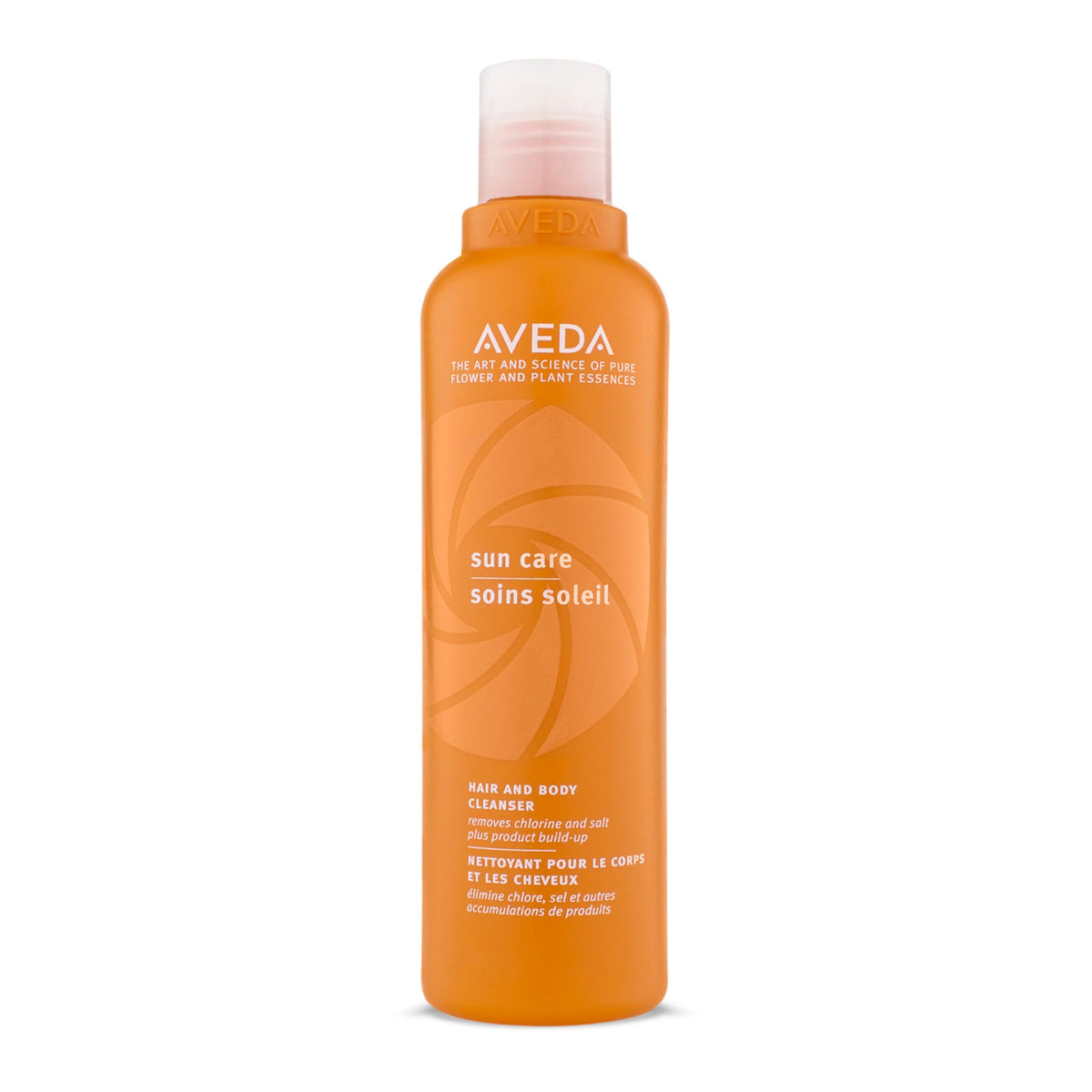 AVEDA front bottle view showing label and product size for easy identification