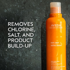 AVEDA bottle dispensing cleanser demonstrating texture and easy application benefit