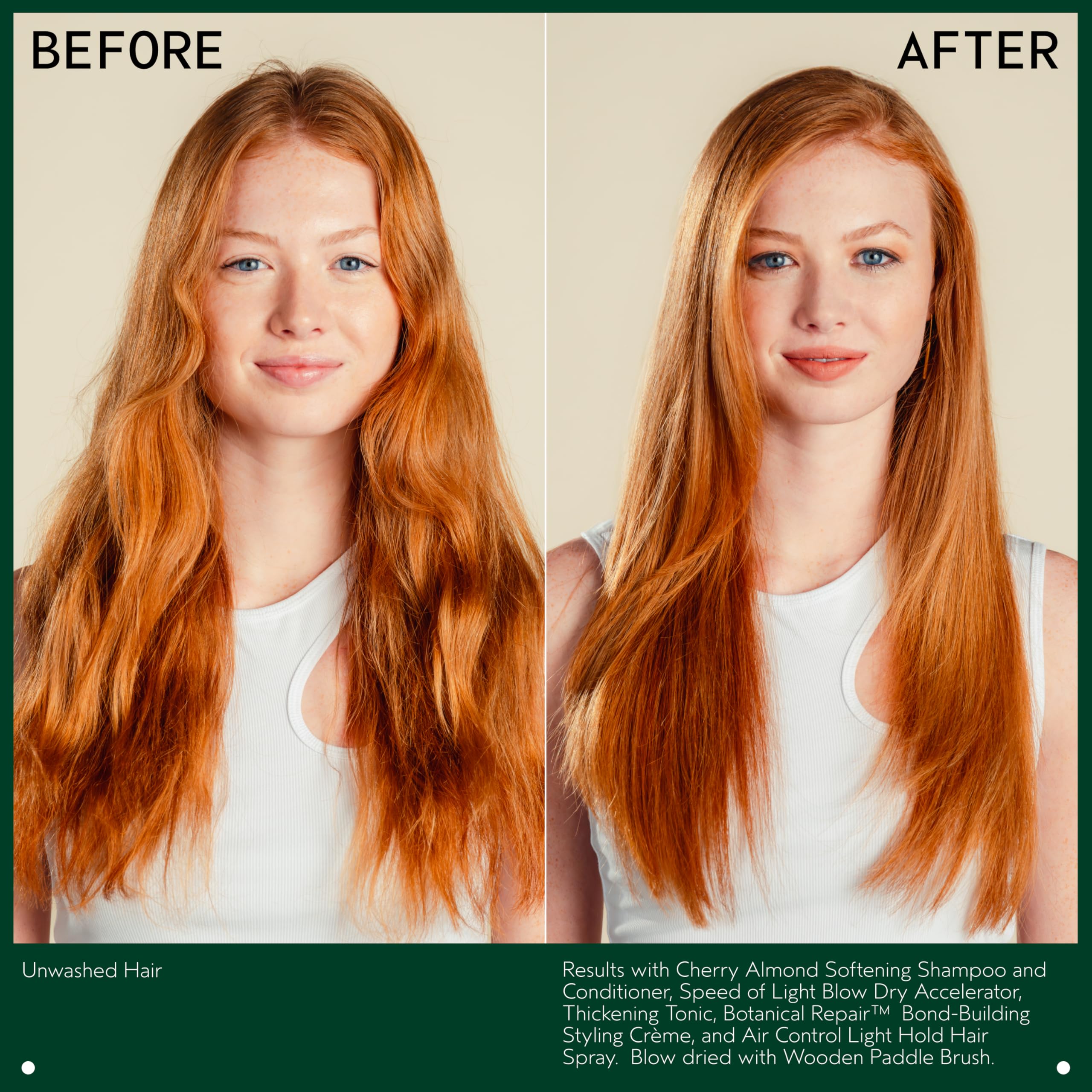 AVEDA ingredients photo with organic amla, wheat and corn showing botanical thickening benefits