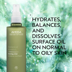 AVEDA mist being sprayed to show quick refresh and cooling benefit